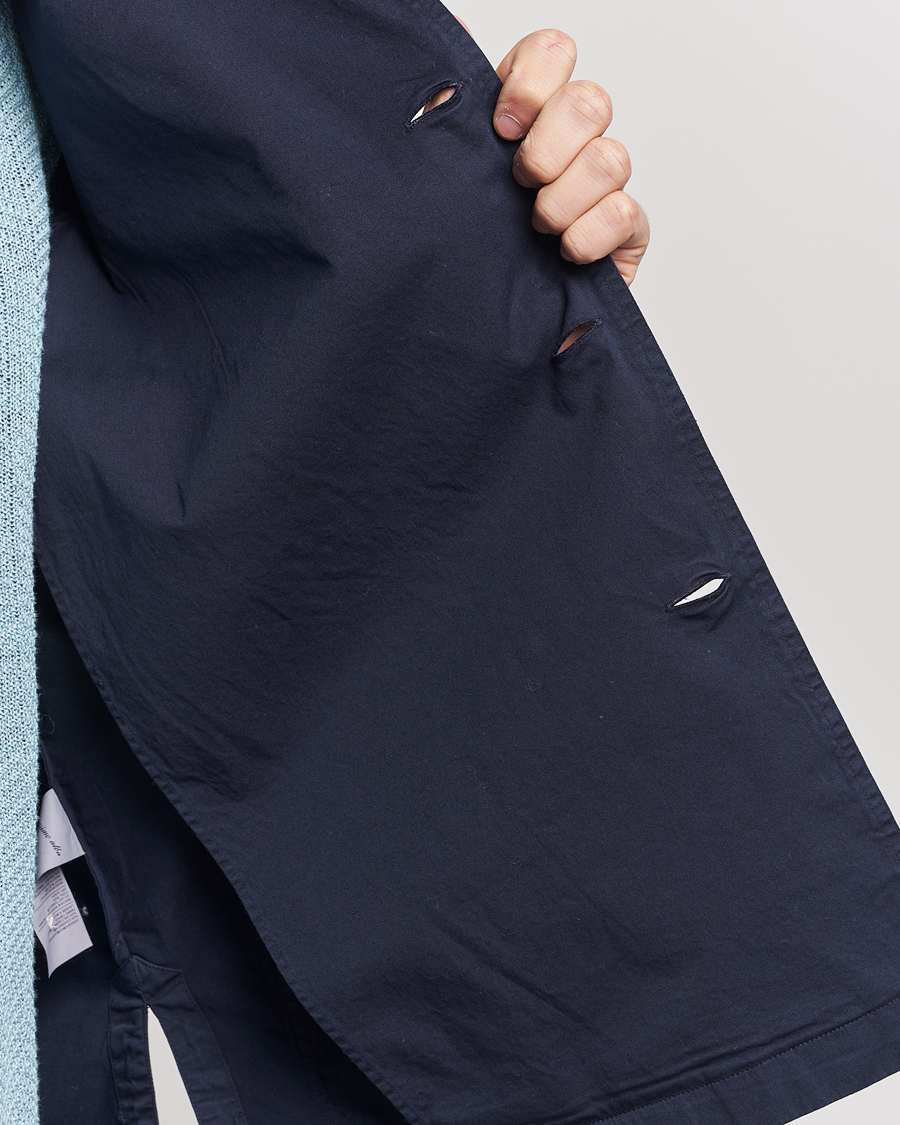 Hombres | Camisas | Massimo Alba | Florida Stone Washed Shirt Jacket Navy