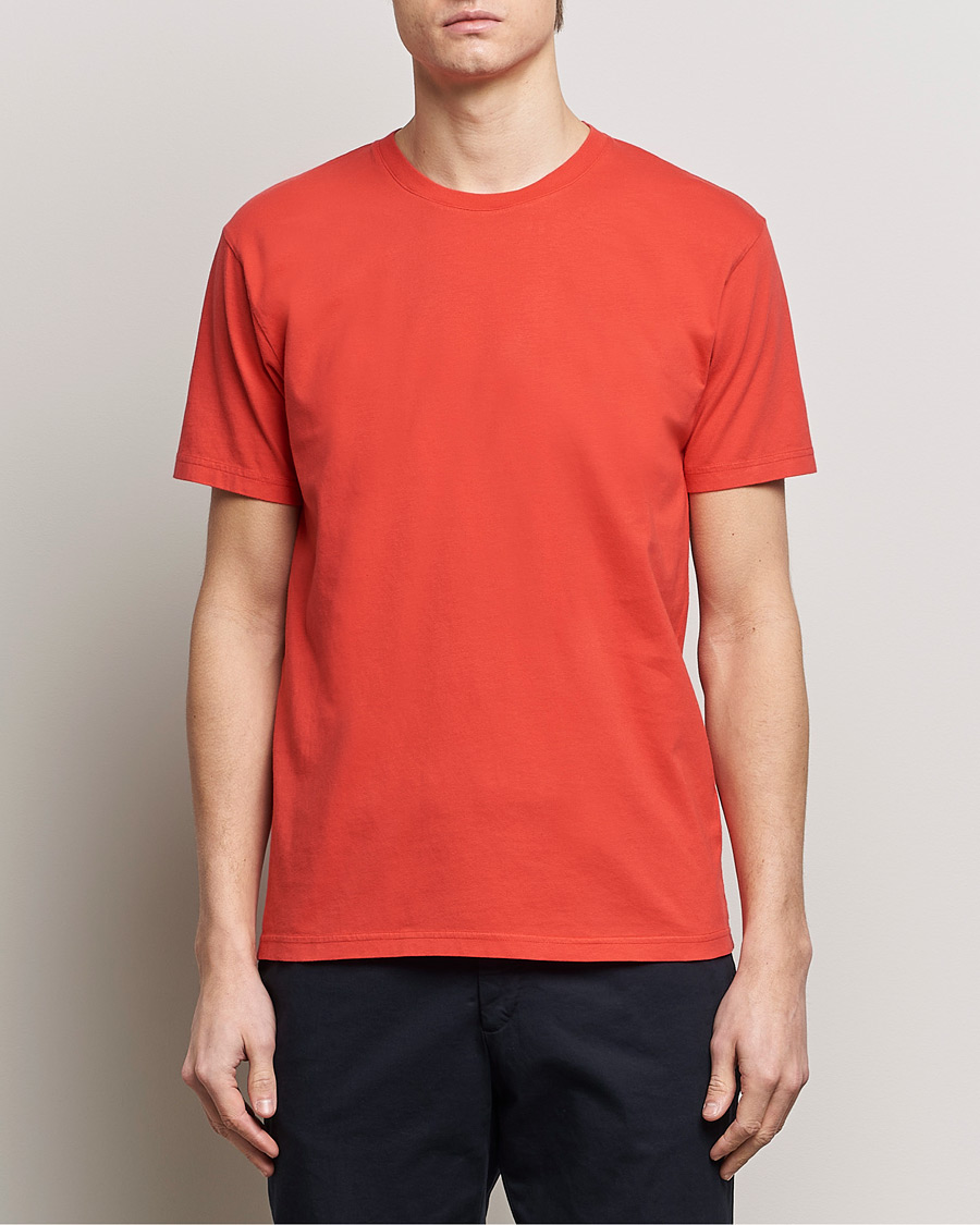 Hombres | Camisetas | Colorful Standard | Classic Organic T-Shirt Red Tangerine