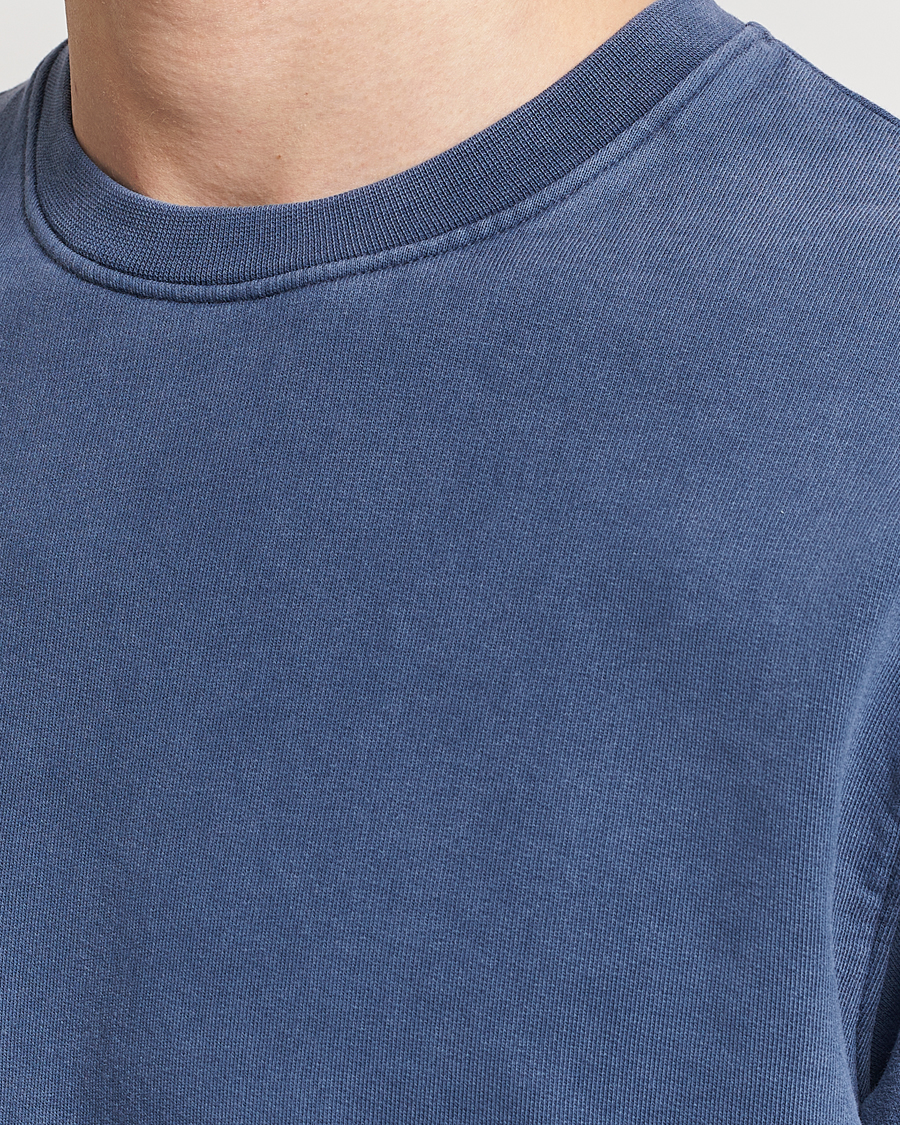 Hombres | Jerséis y prendas de punto | Colorful Standard | Classic Organic Crew Neck Sweat Neptune Blue