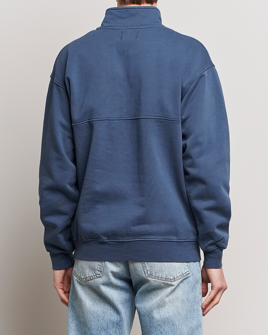 Hombres | Jerséis y prendas de punto | Colorful Standard | Classic Organic Half-Zip Petrol Blue