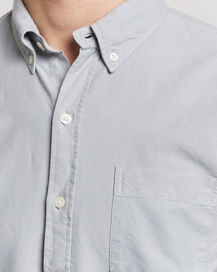 Hombres | Camisas | Colorful Standard | Classic Organic Oxford Button Down Shirt Cloudy Grey