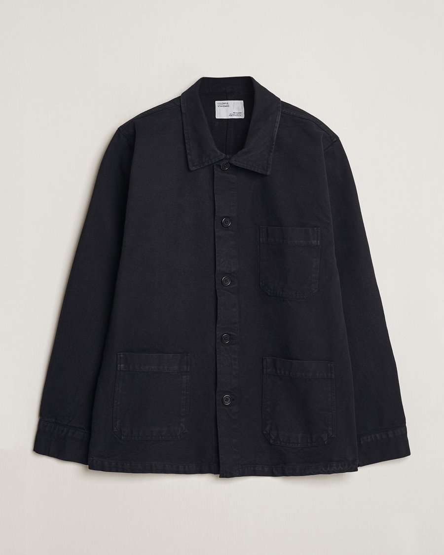 Hombres | Camisas | Colorful Standard | Organic Workwear Jacket Deep Black
