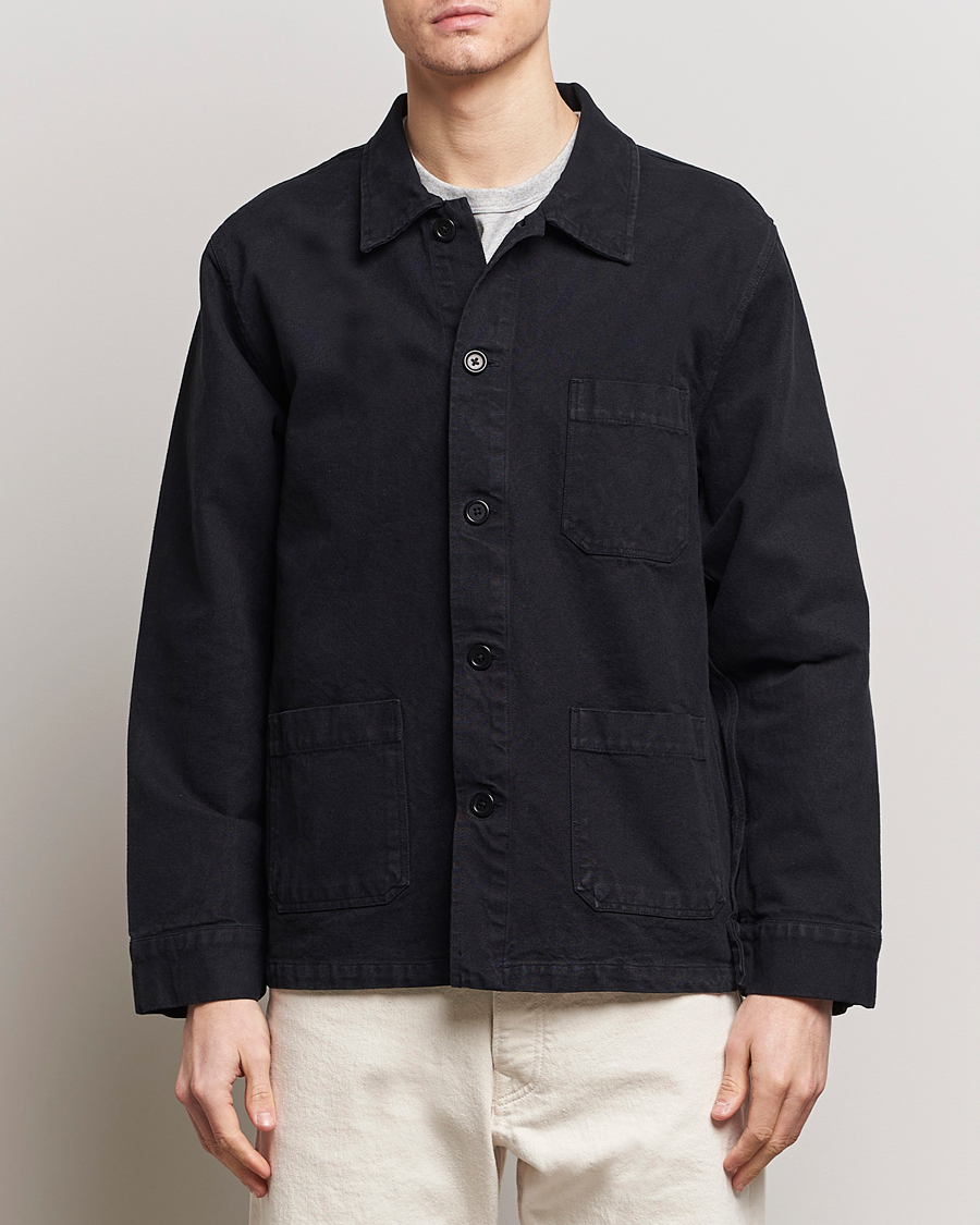 Hombres | An Overshirt Occasion | Colorful Standard | Organic Workwear Jacket Deep Black