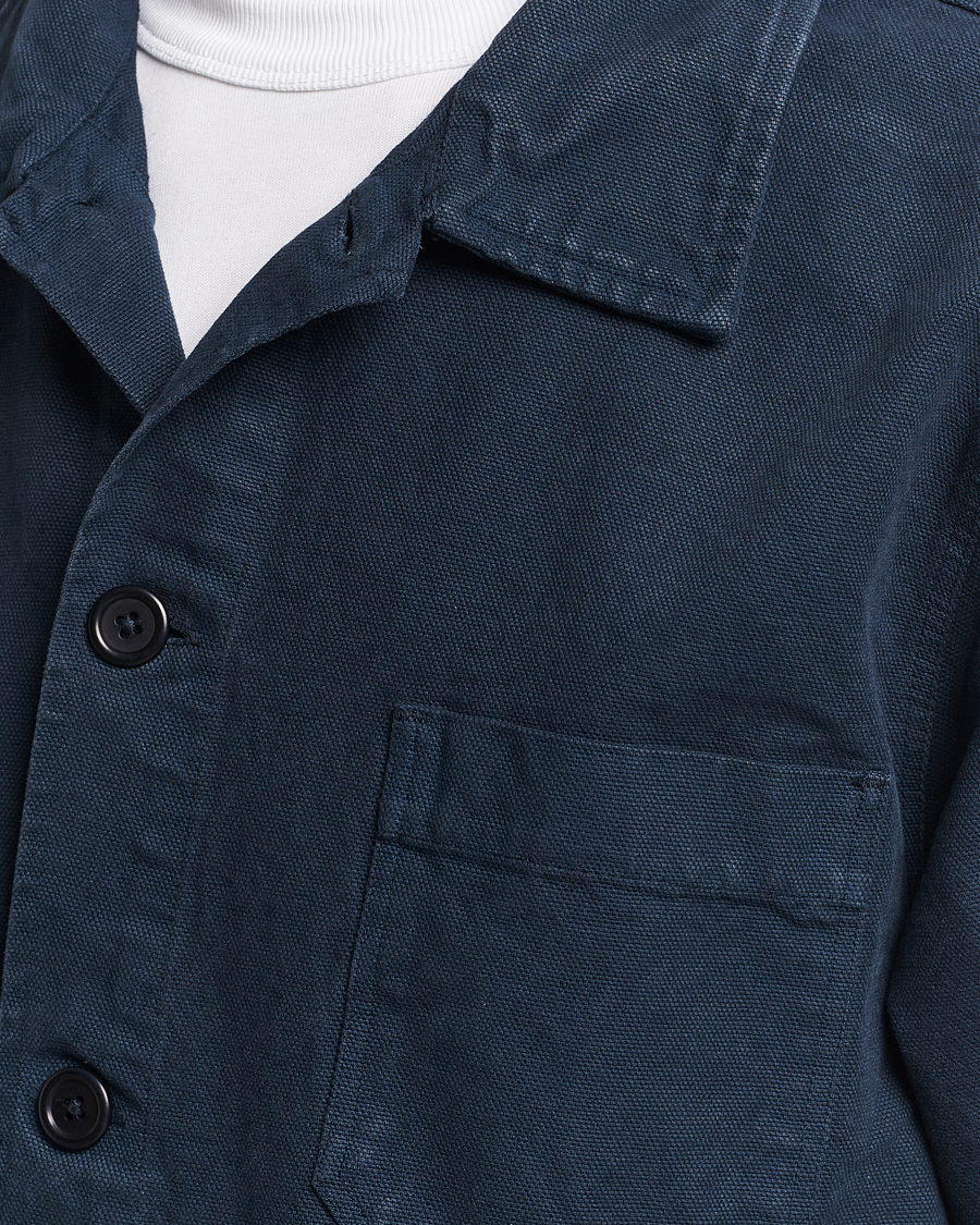 Hombres | Camisas | Colorful Standard | Organic Workwear Jacket Navy Blue