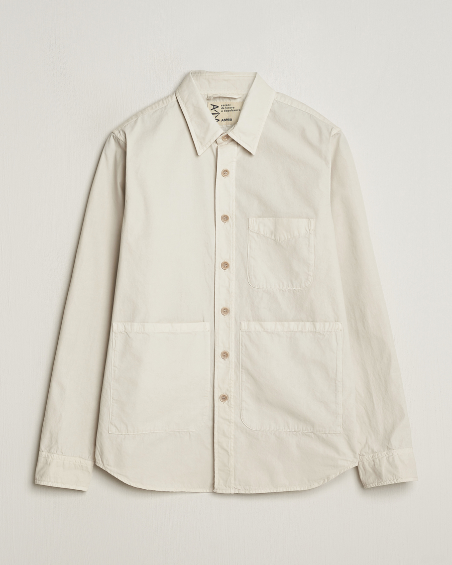 Hombres | Abrigos y chaquetas | Aspesi | Utility Shirt Jacket Light Beige
