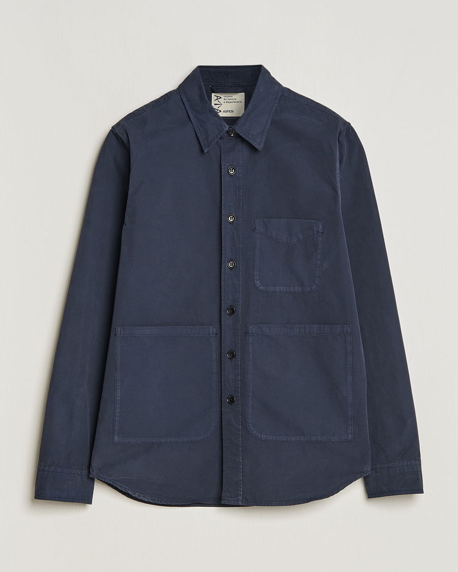 Hombres | Abrigos y chaquetas | Aspesi | Utility Shirt Jacket Navy