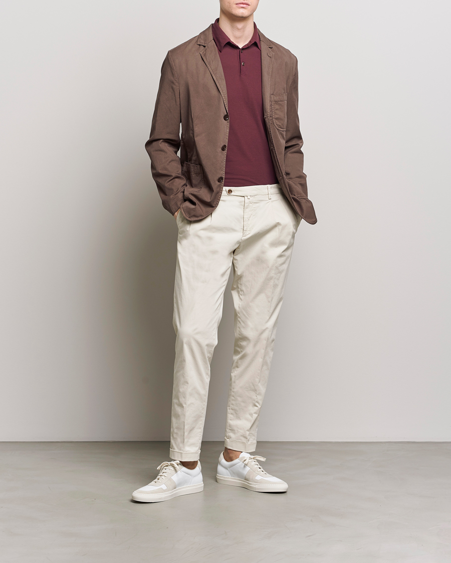 Hombres | Blazers | Aspesi | Samuraki Washed Cotton Blazer Dark Brown