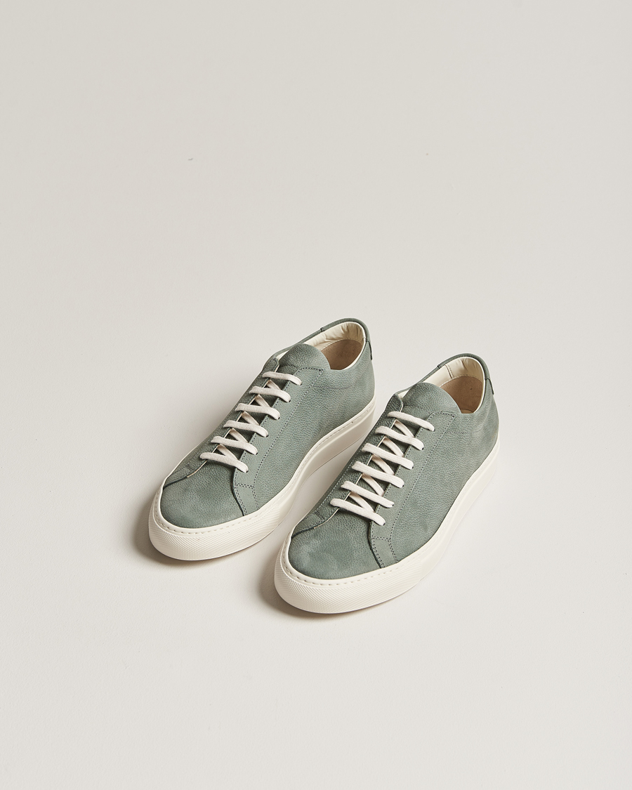 Hombres | Common Projects | Common Projects | Original Achilles Pebbled Nubuck Sneaker Sage