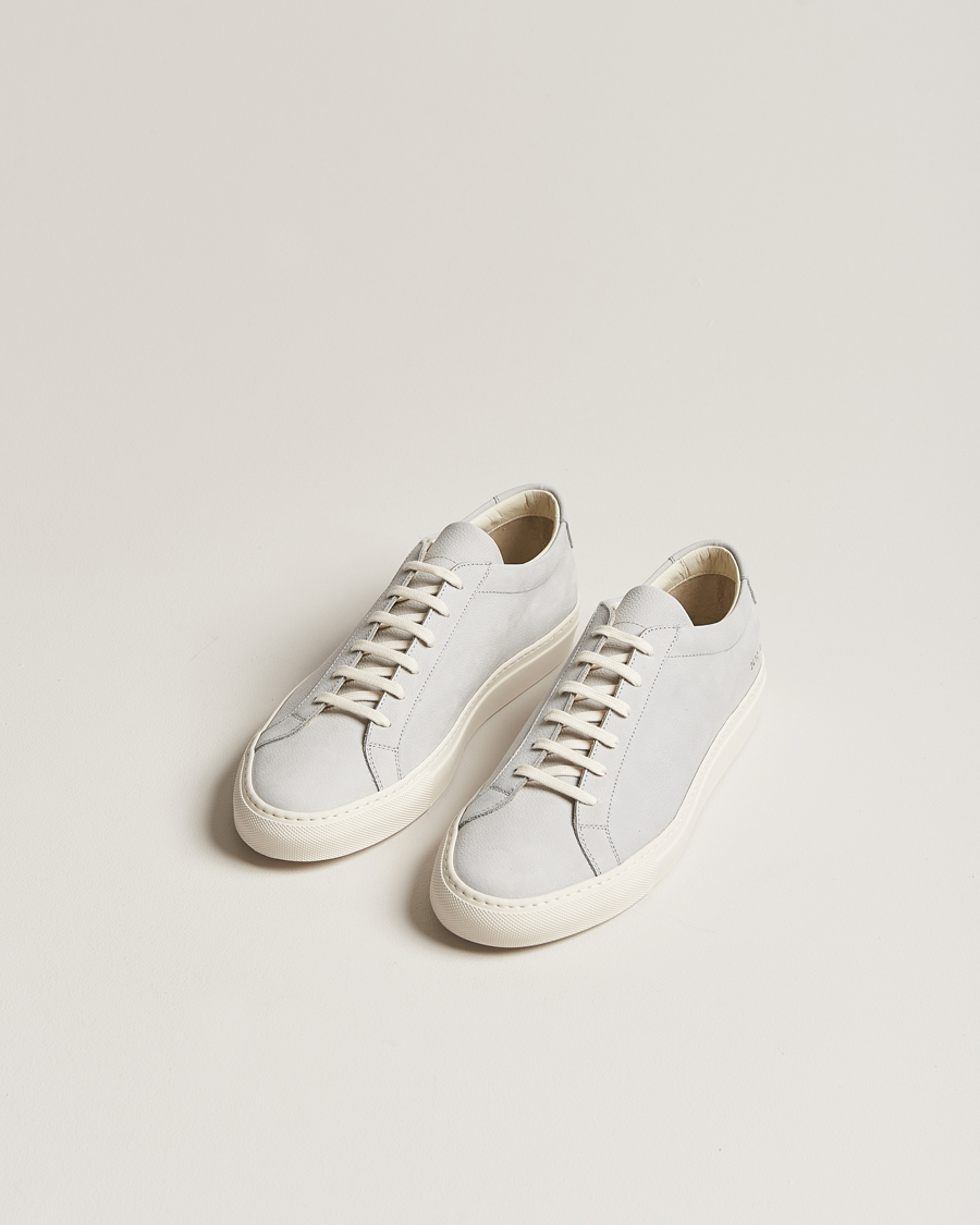 Hombres | Common Projects | Common Projects | Original Achilles Pebbled Nubuck Sneaker Grey