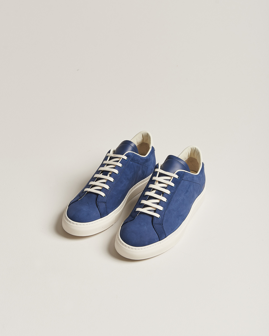 Hombres | Common Projects | Common Projects | Retro Pebbled Nappa Leather Sneaker Blue/White