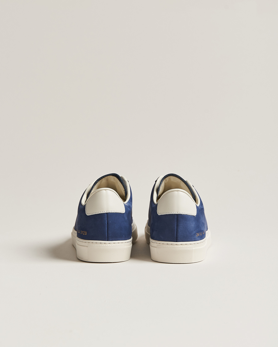 Hombres | Common Projects Retro Pebbled Nappa Leather Sneaker Blue/White | Common Projects | Retro Pebbled Nappa Leather Sneaker Blue/White