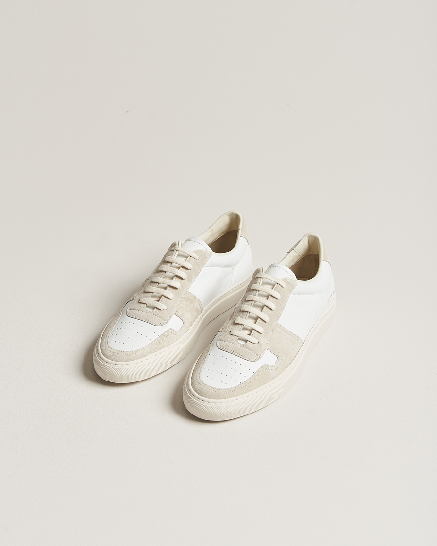 Hombres | Common Projects B Ball Duo Leather Sneaker Off White/Beige | Common Projects | B Ball Duo Leather Sneaker Off White/Beige