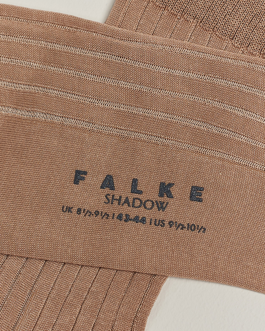 Hombres | Ropa interior y calcetines | Falke | Shadow Stripe Sock Camel/White