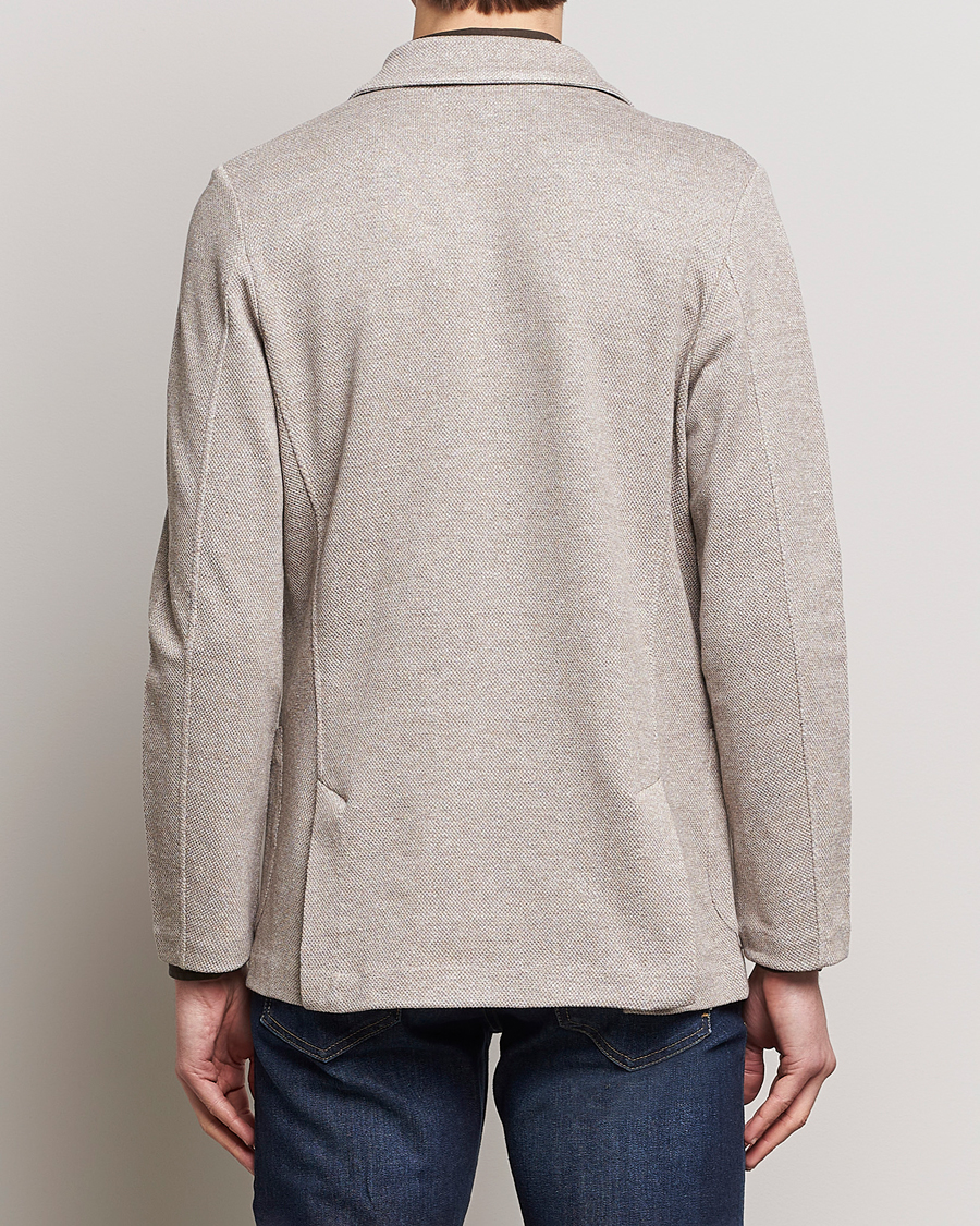 Hombres | Blazers | Gran Sasso | Structured Cotton/Linen Blazer Beige Melange