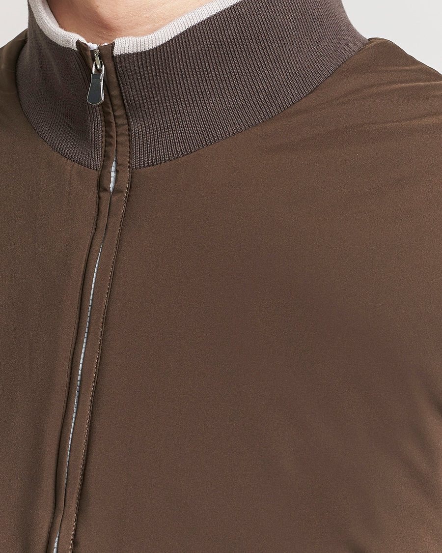 Hombres | Abrigos y chaquetas | Gran Sasso | Nylon Light Padded Gilet Dark Brown