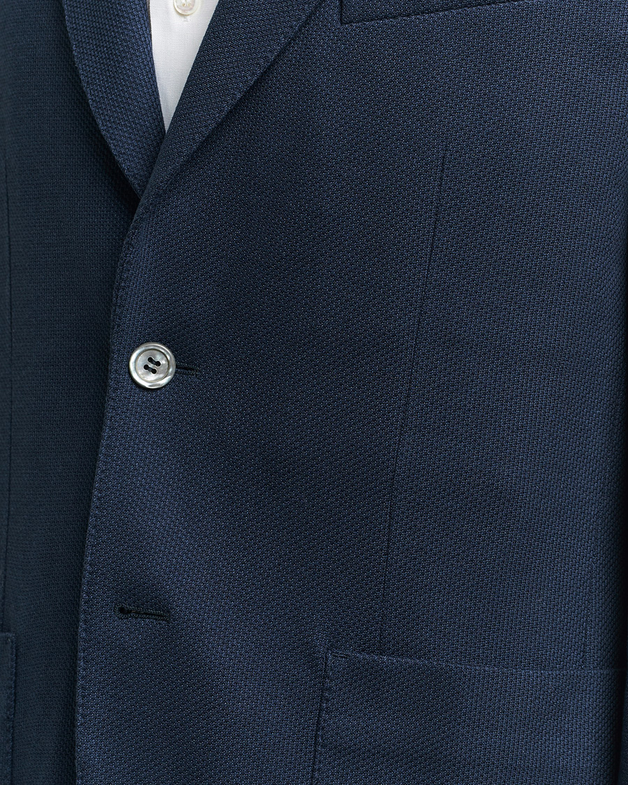 Hombres | Blazers | Brioni | Cotton/Silk Jersey Blazer Navy