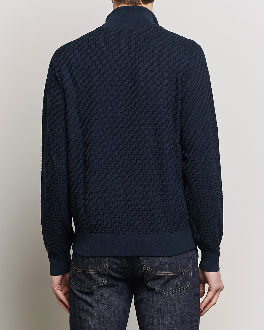 Hombres | Jerséis y prendas de punto | Brioni | Cashmere/Silk Blend Full Zip Navy