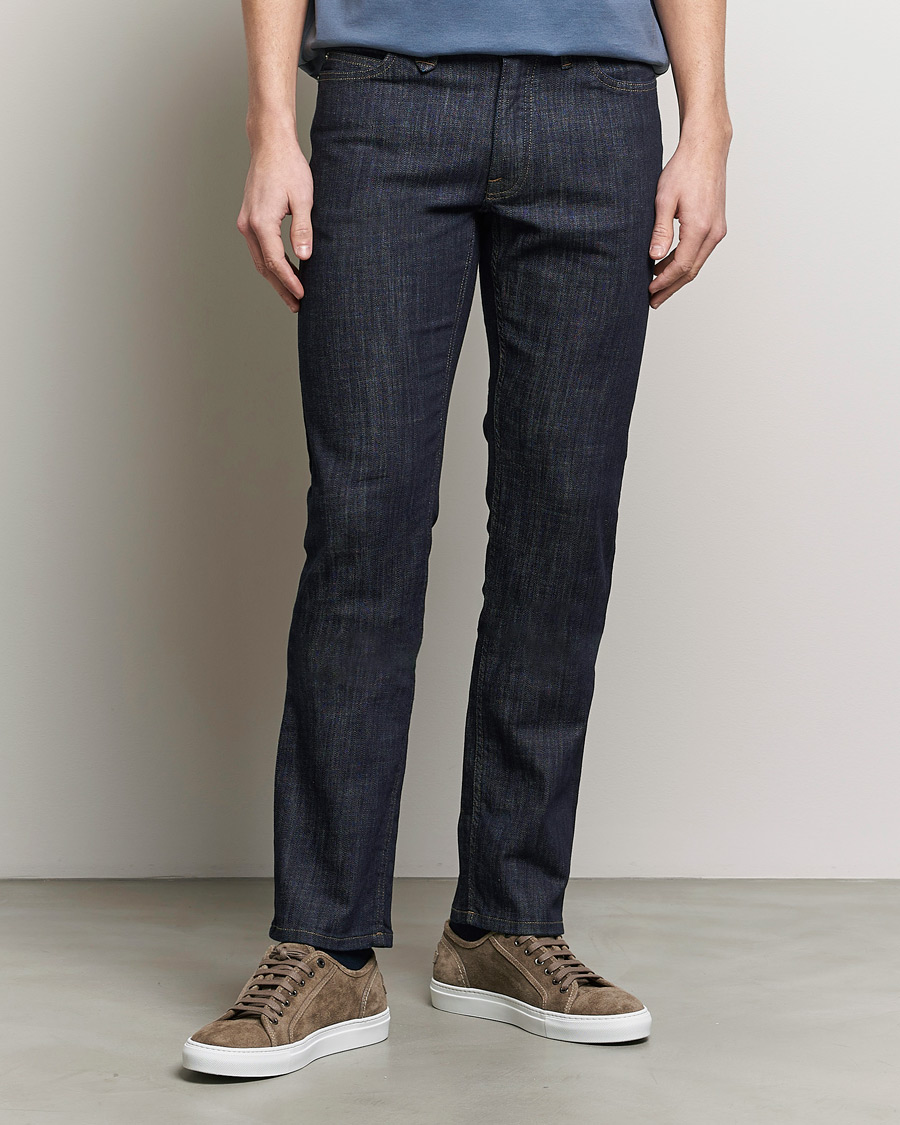Hombres | Italian Department | Brioni | Slim Fit Stretch Jeans Dark Indigo