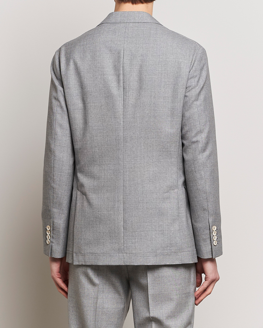Hombres | Blazers | Brunello Cucinelli | Peak Lapel Wool Blazer Light Grey