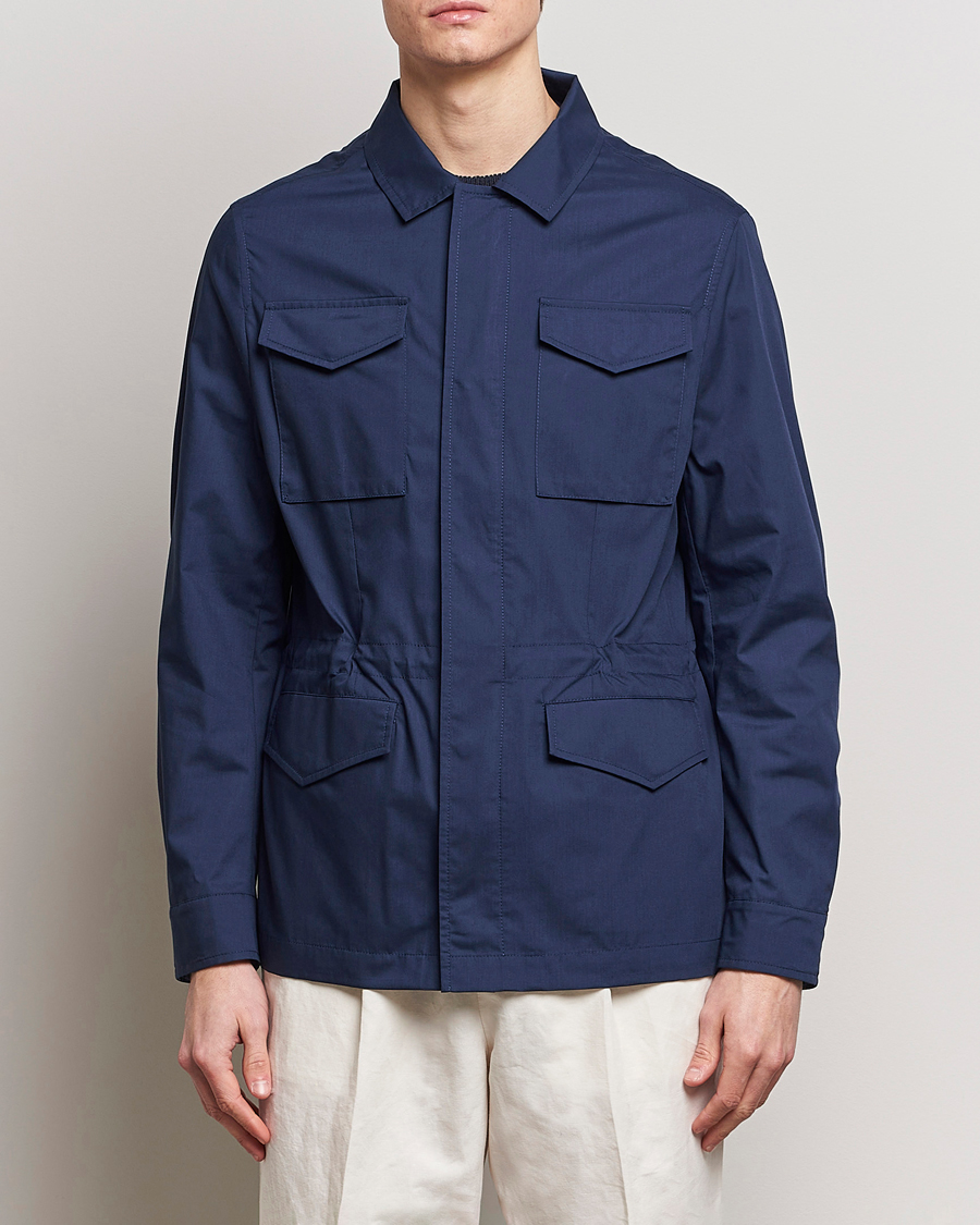 Hombres | Abrigos y chaquetas | Brunello Cucinelli | Lightweight Field Jacket Navy