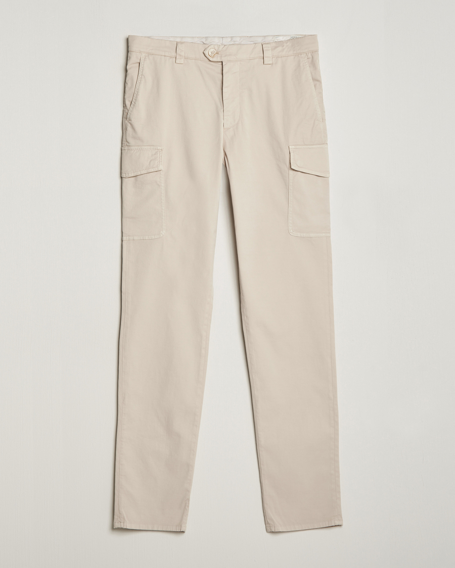 Hombres | Pantalones | Brunello Cucinelli | Cotton Cargo Pants Light Beige