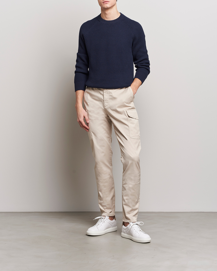 Hombres | Pantalones | Brunello Cucinelli | Cotton Cargo Pants Light Beige