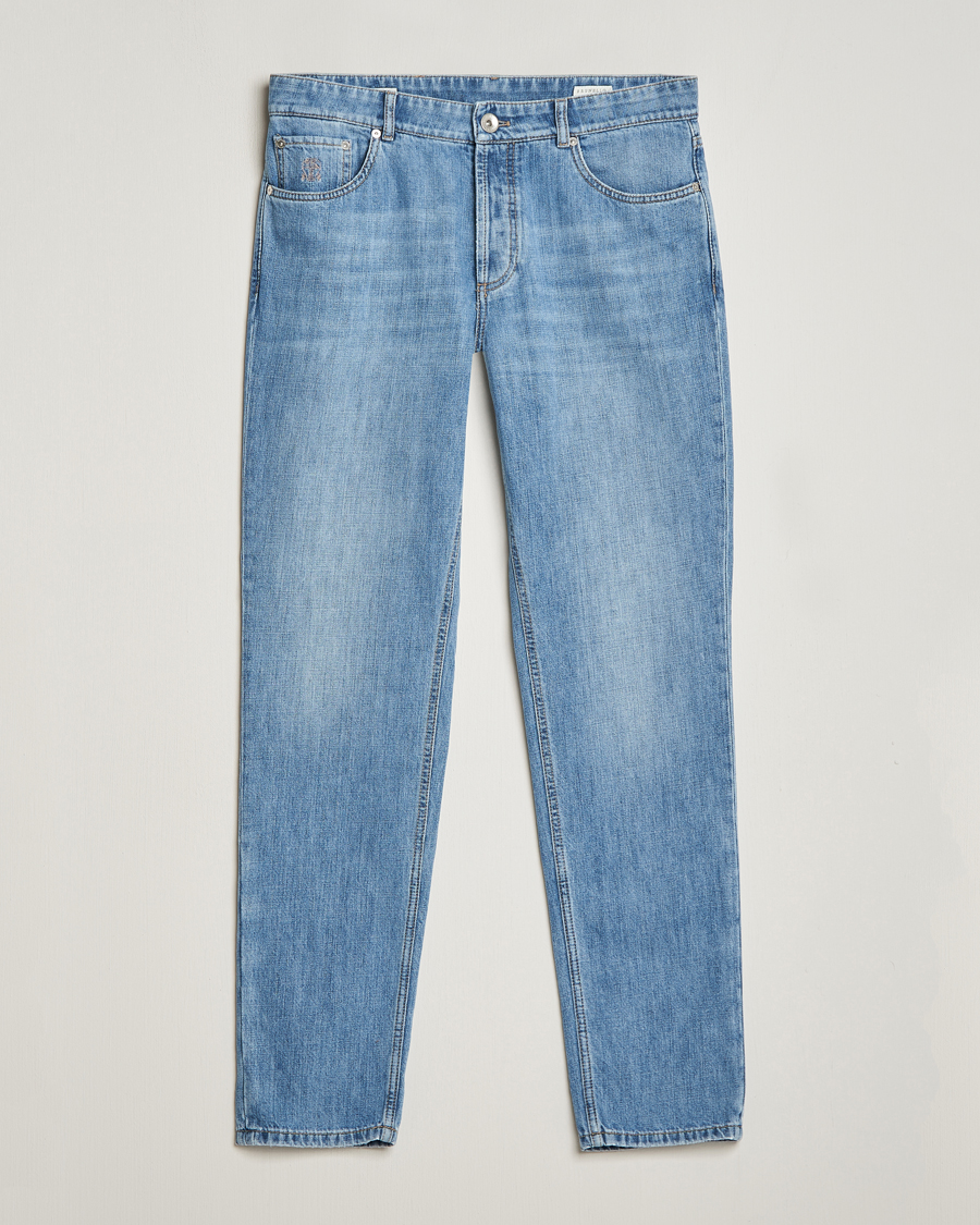 Hombres | Vaqueros | Brunello Cucinelli | Traditional Fit Jeans Blue Wash