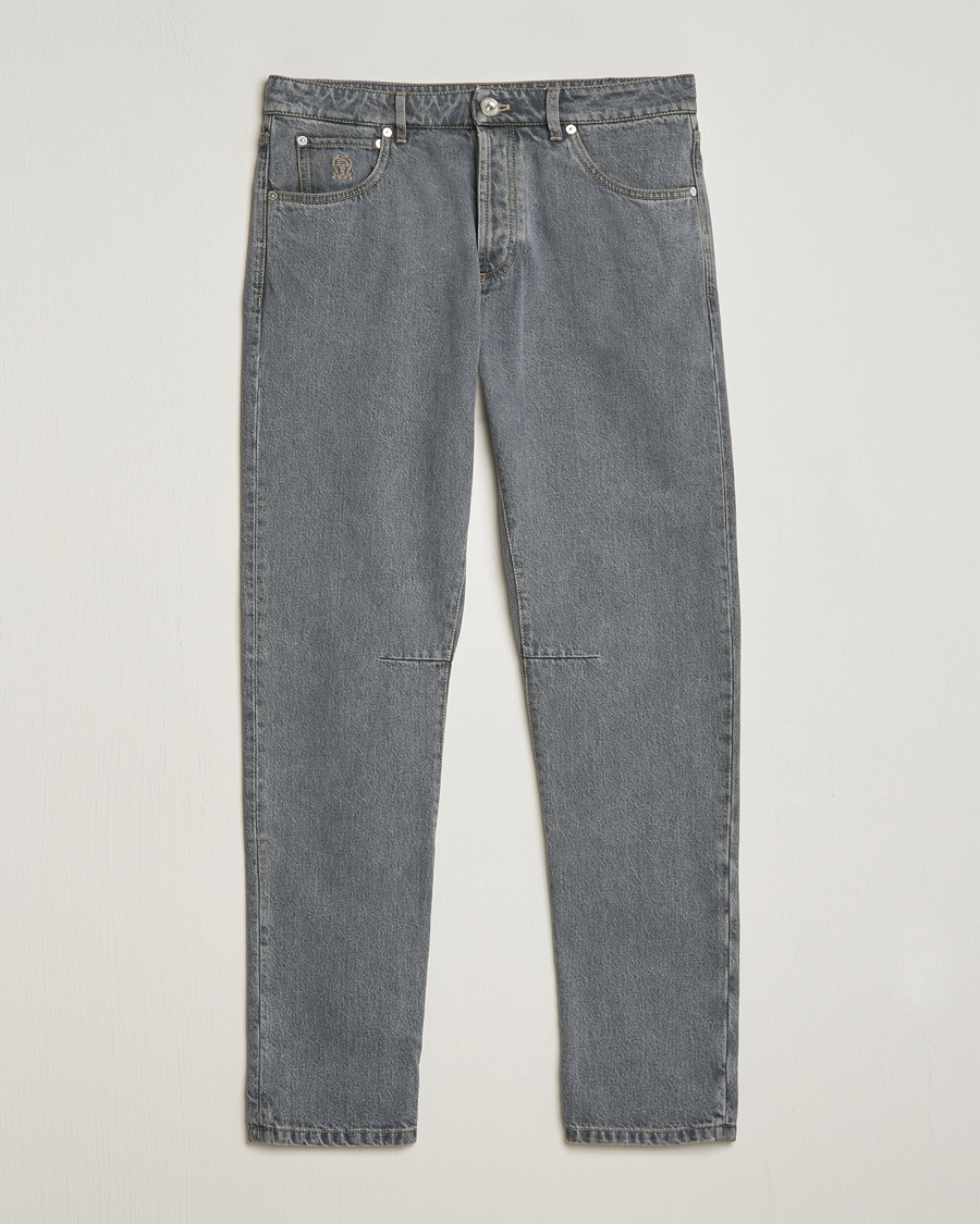 Hombres | Vaqueros | Brunello Cucinelli | Leisure Fit Jeans Grey Wash