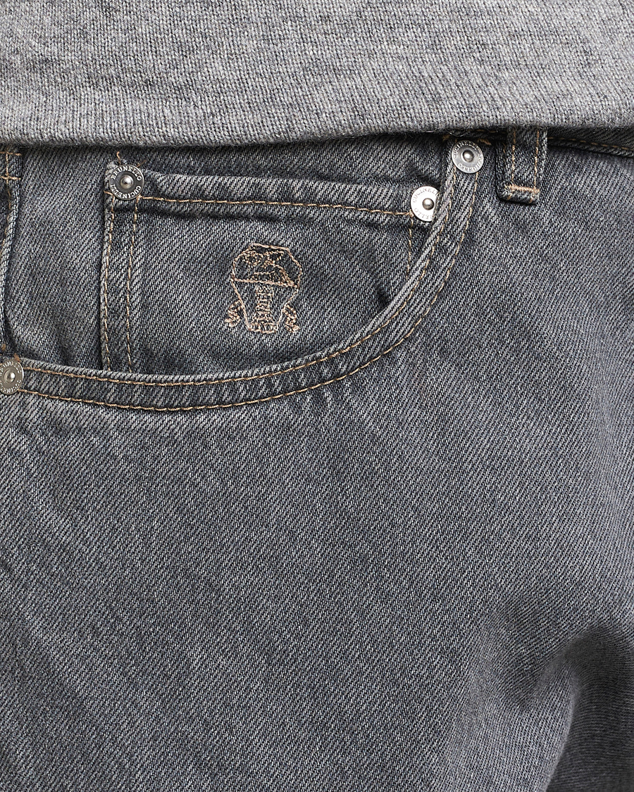 Hombres | Vaqueros | Brunello Cucinelli | Leisure Fit Jeans Grey Wash