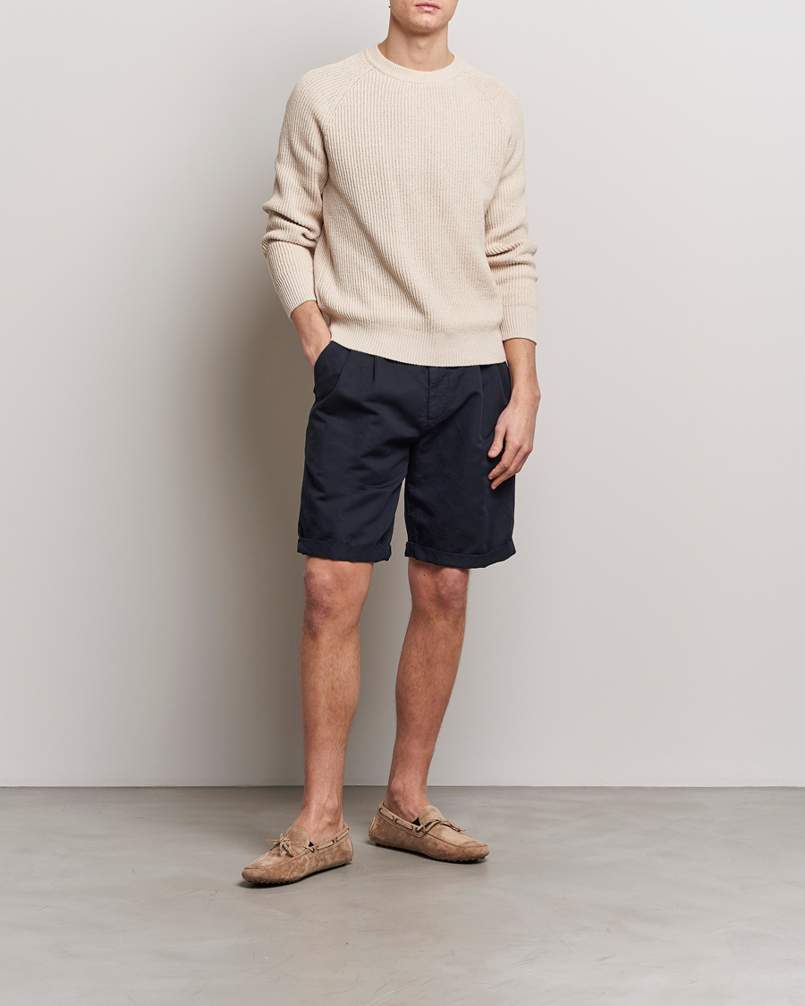 Hombres | Pantalones cortos | Brunello Cucinelli | Drawstring Shorts Navy