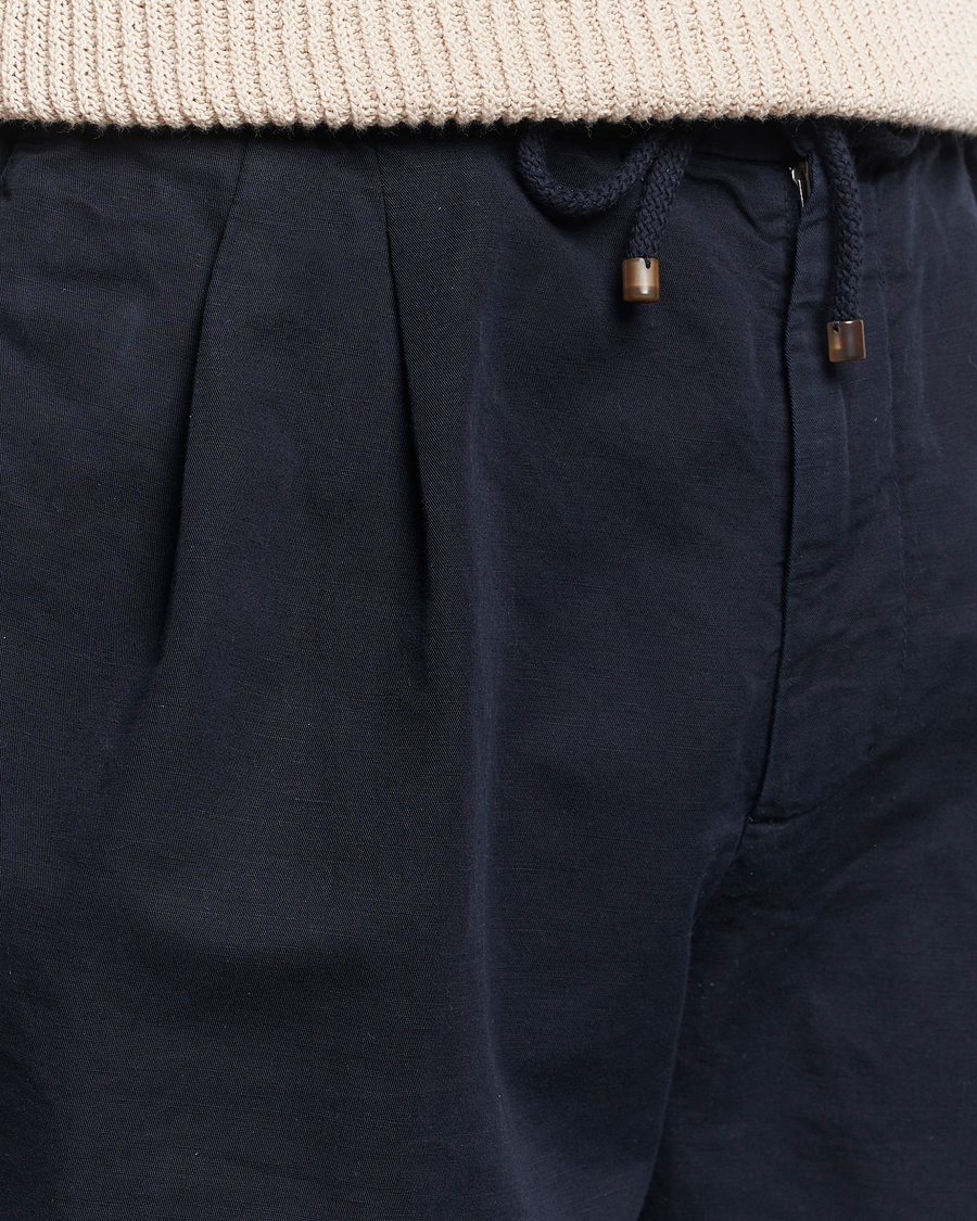 Hombres | Pantalones cortos | Brunello Cucinelli | Drawstring Shorts Navy
