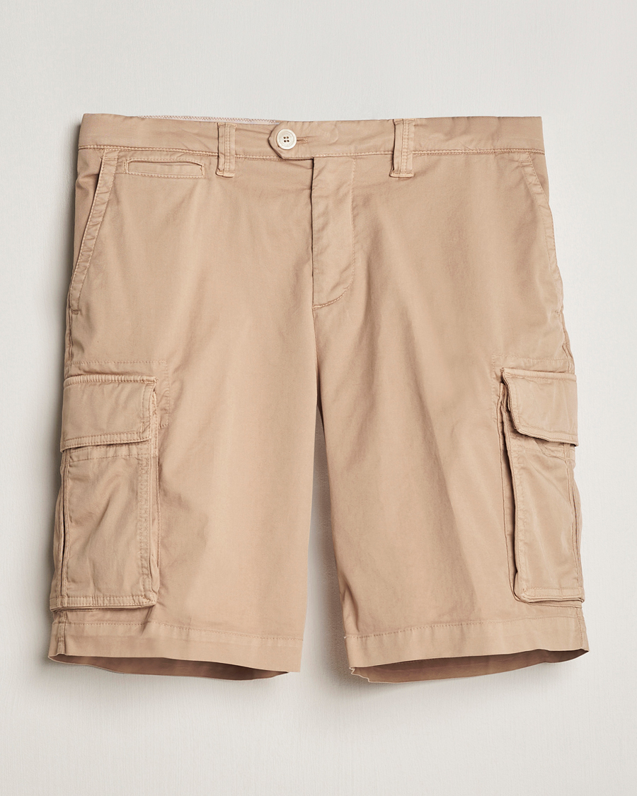 Hombres | Pantalones cortos | Brunello Cucinelli | Cotton Cargo Shorts Beige