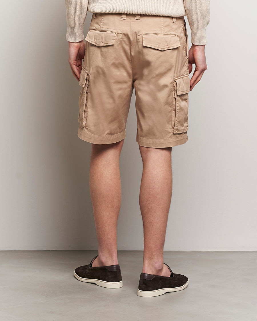 Hombres | Pantalones cortos | Brunello Cucinelli | Cotton Cargo Shorts Beige