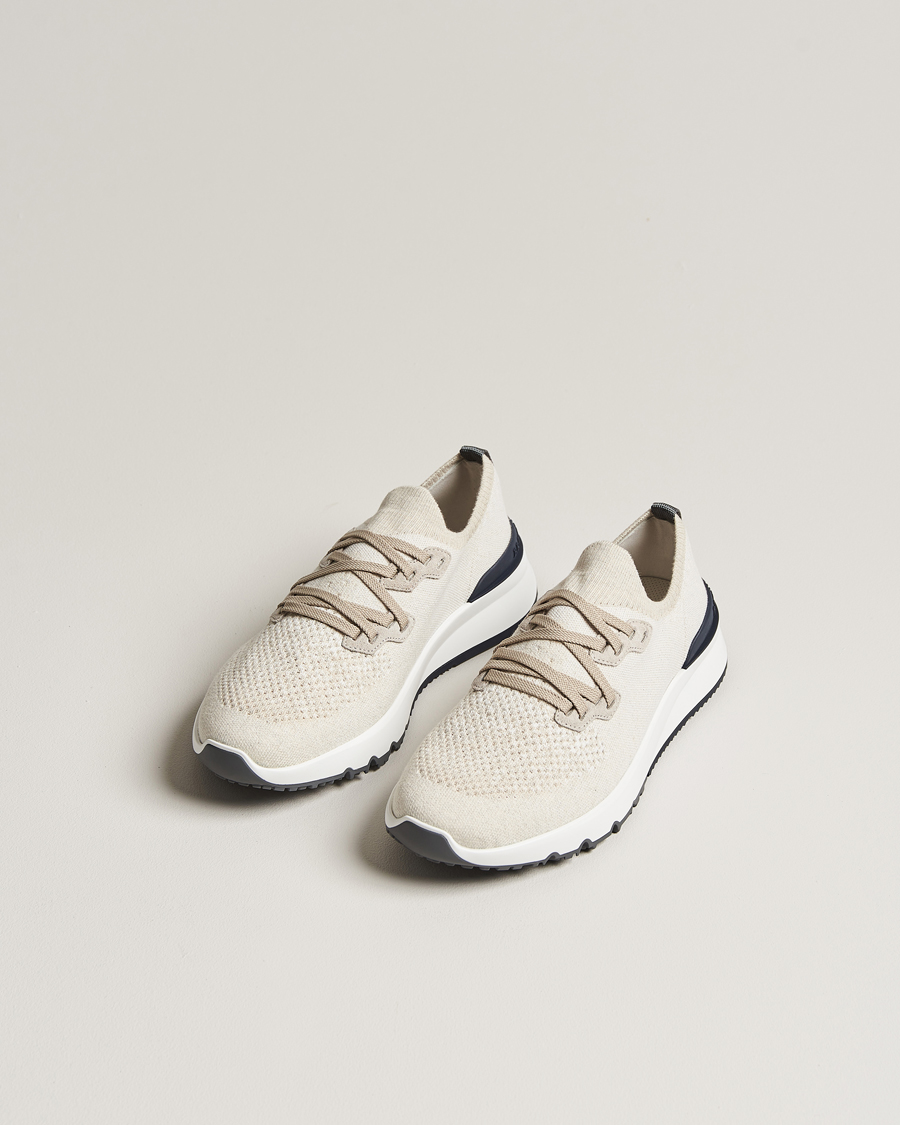 Hombres | Zapatos | Brunello Cucinelli | Mesh Running Sneakers Beige