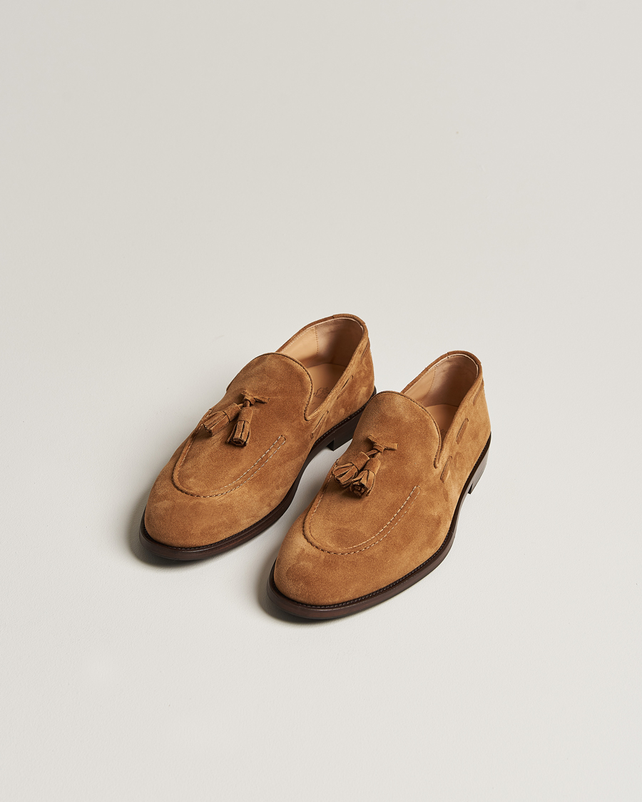 Hombres | Brunello Cucinelli Tassel Loafer Whiskey Suede | Brunello Cucinelli | Tassel Loafer Whiskey Suede