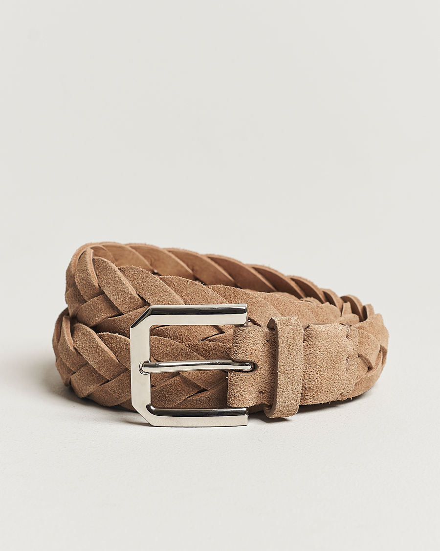 Hombres | Brunello Cucinelli Braided Belt Desert Suede | Brunello Cucinelli | Braided Belt Desert Suede