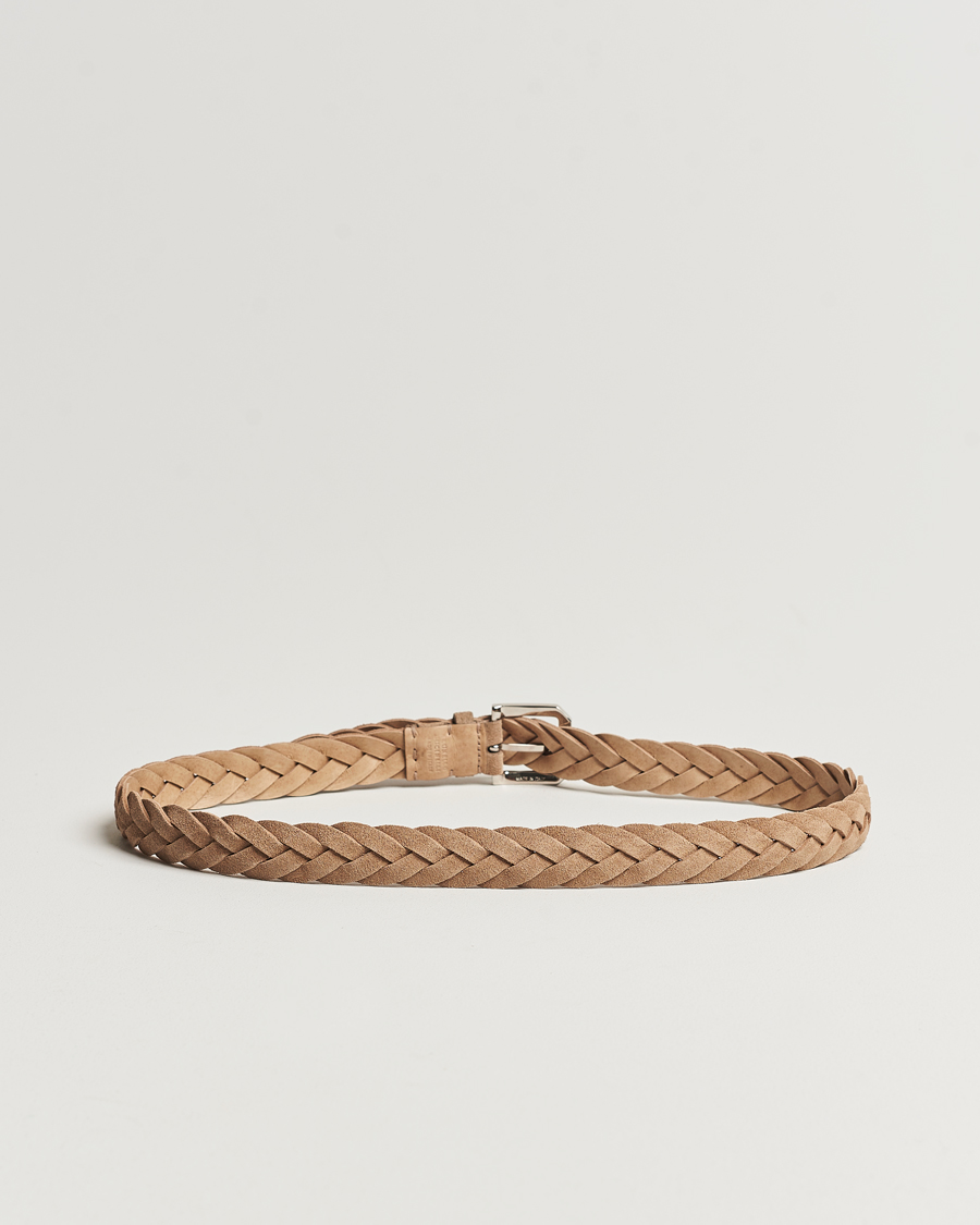 Hombres | Brunello Cucinelli Braided Belt Desert Suede | Brunello Cucinelli | Braided Belt Desert Suede