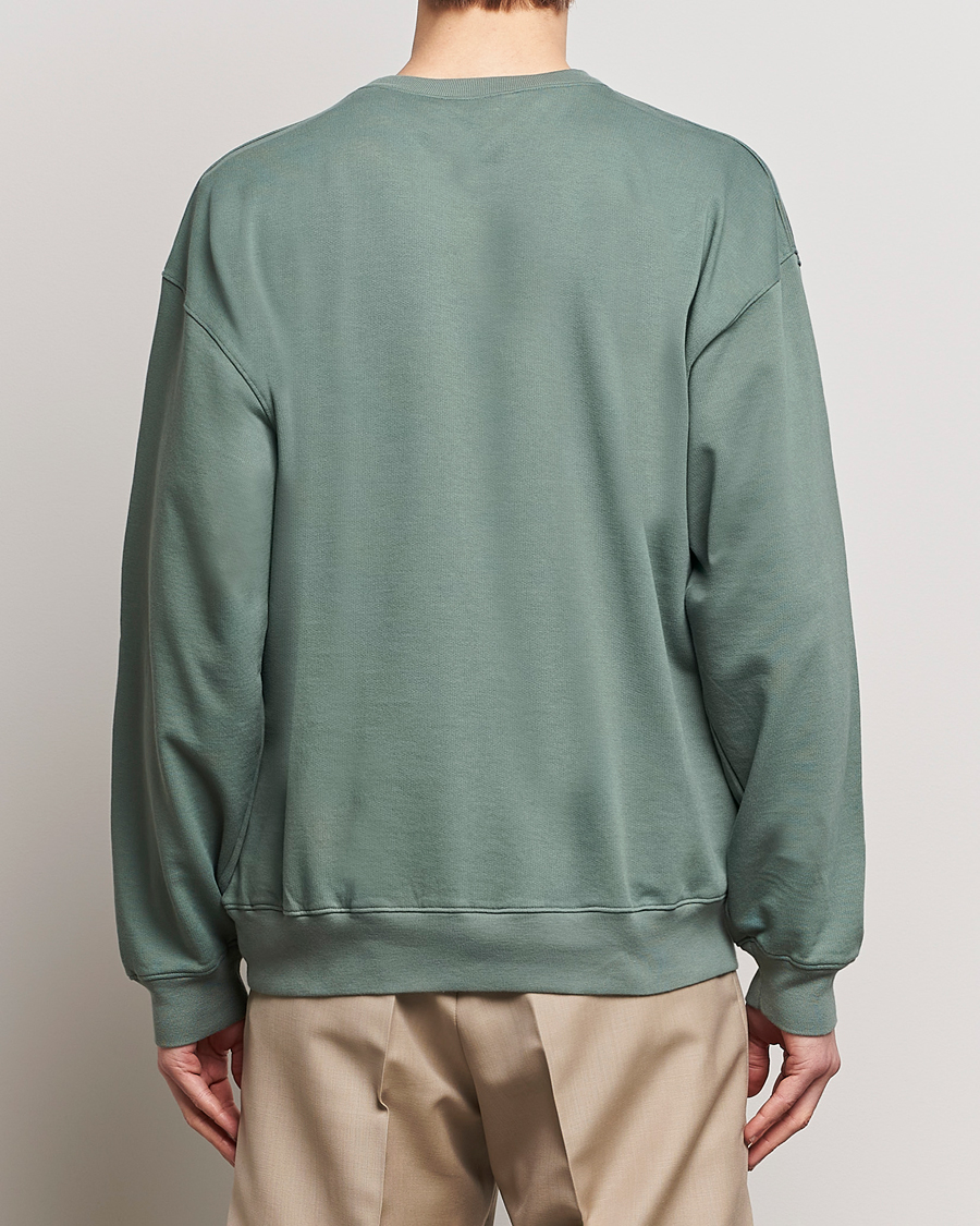 Hombres | Jerséis y prendas de punto | Auralee | Super High Gauze Sweatshirt Dustry Green