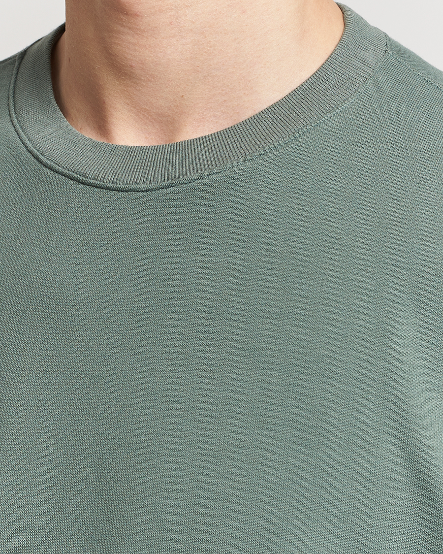 Hombres | Jerséis y prendas de punto | Auralee | Super High Gauze Sweatshirt Dustry Green