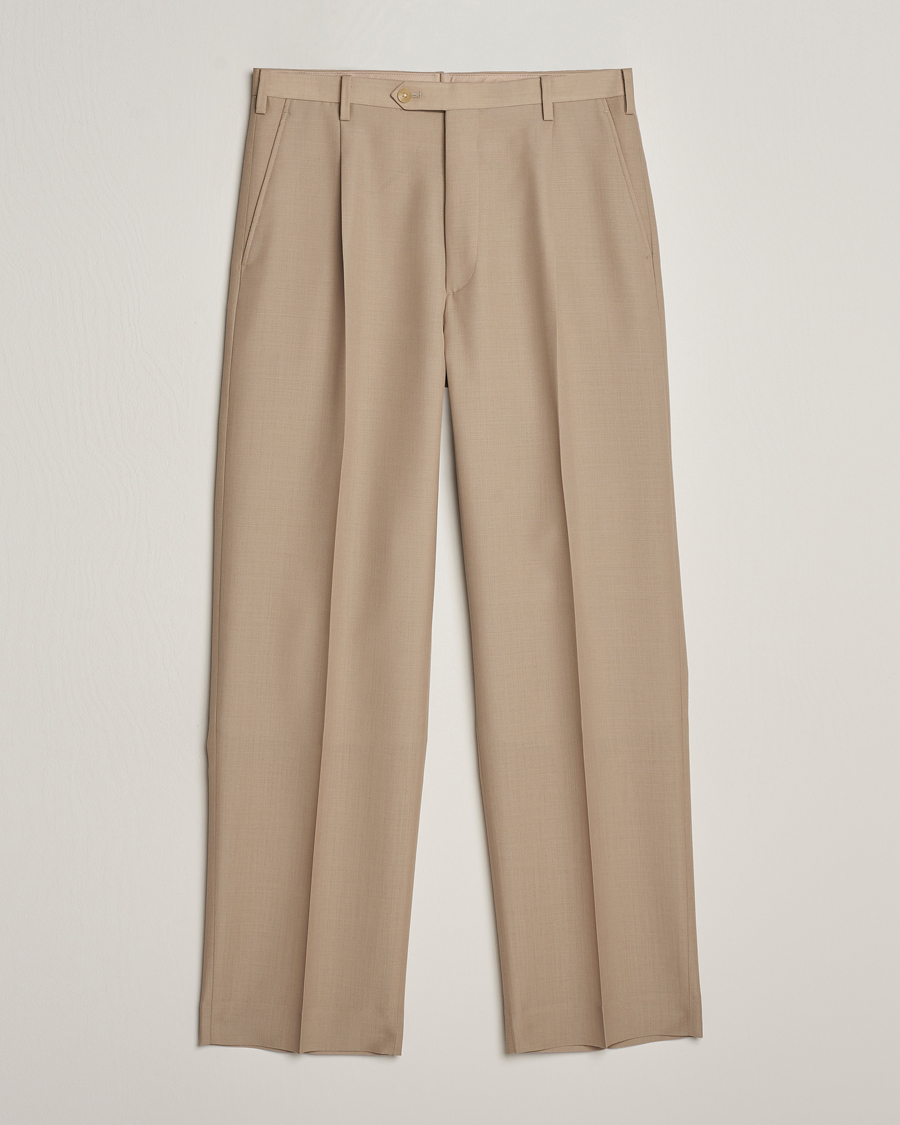 Hombres | Pantalones | Auralee | Tropical Wool/Mohair Slacks Beige