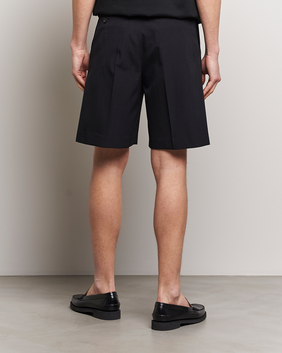 Hombres | Pantalones cortos | Auralee | Light Wool Gabardine Shorts Black