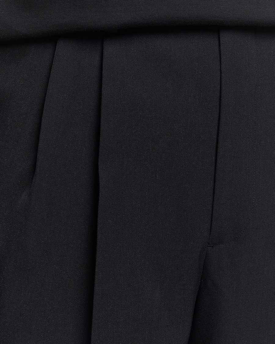 Hombres | Pantalones cortos | Auralee | Light Wool Gabardine Shorts Black