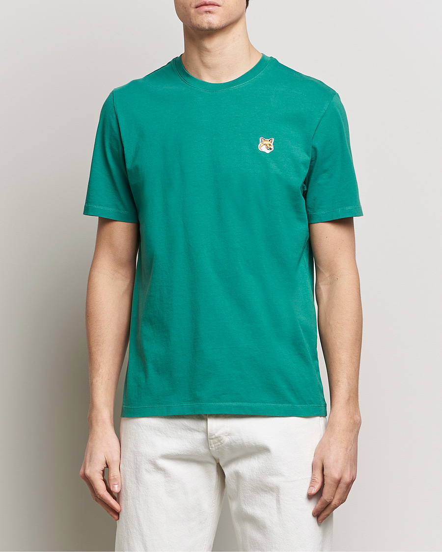 Hombres | Maison Kitsuné | Maison Kitsuné | Fox Head T-Shirt Pine Green