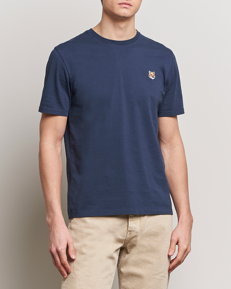 Hombres | Camisetas | Maison Kitsuné | Fox Head T-Shirt Ink Blue
