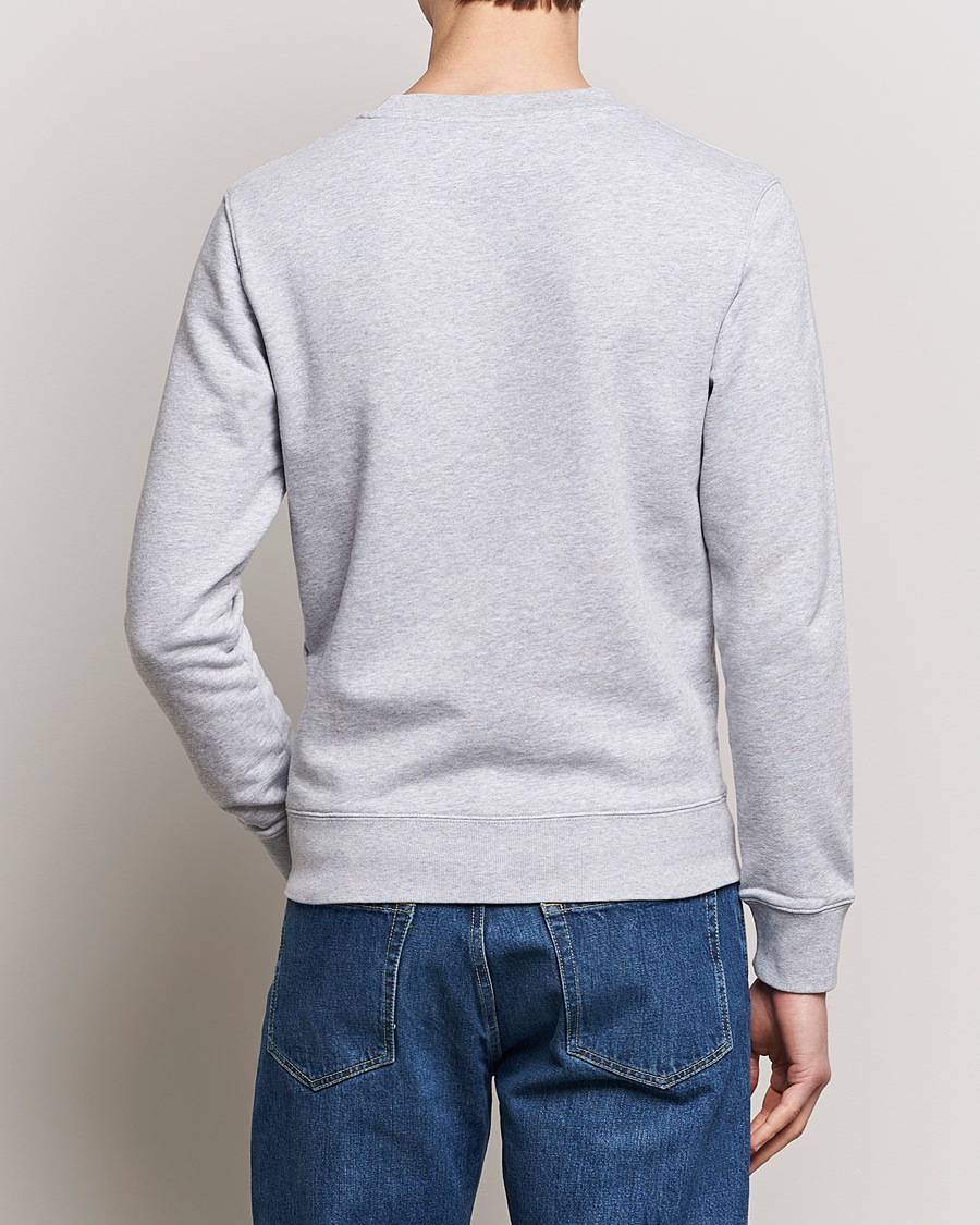 Hombres | Jerséis y prendas de punto | Maison Kitsuné | Fox Head Sweatshirt Light Grey Melange