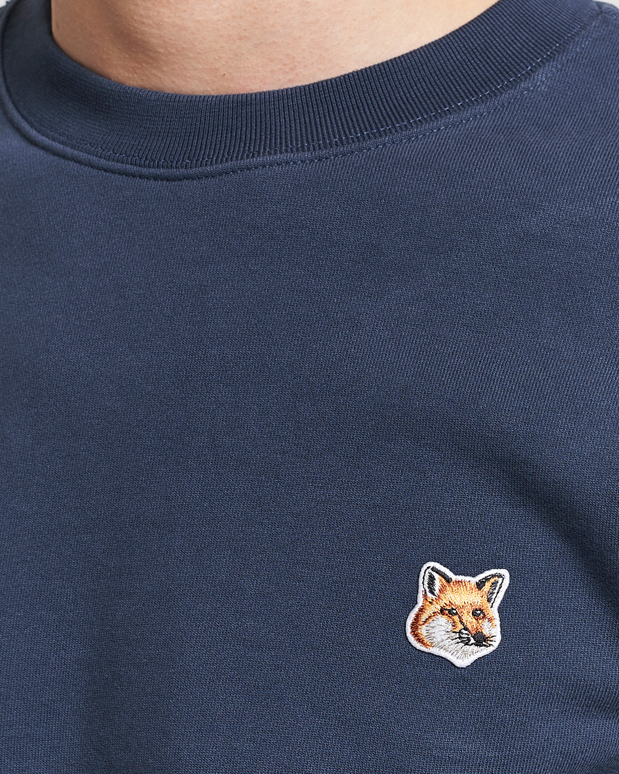 Hombres | Jerséis y prendas de punto | Maison Kitsuné | Fox Head Sweatshirt Ink Blue