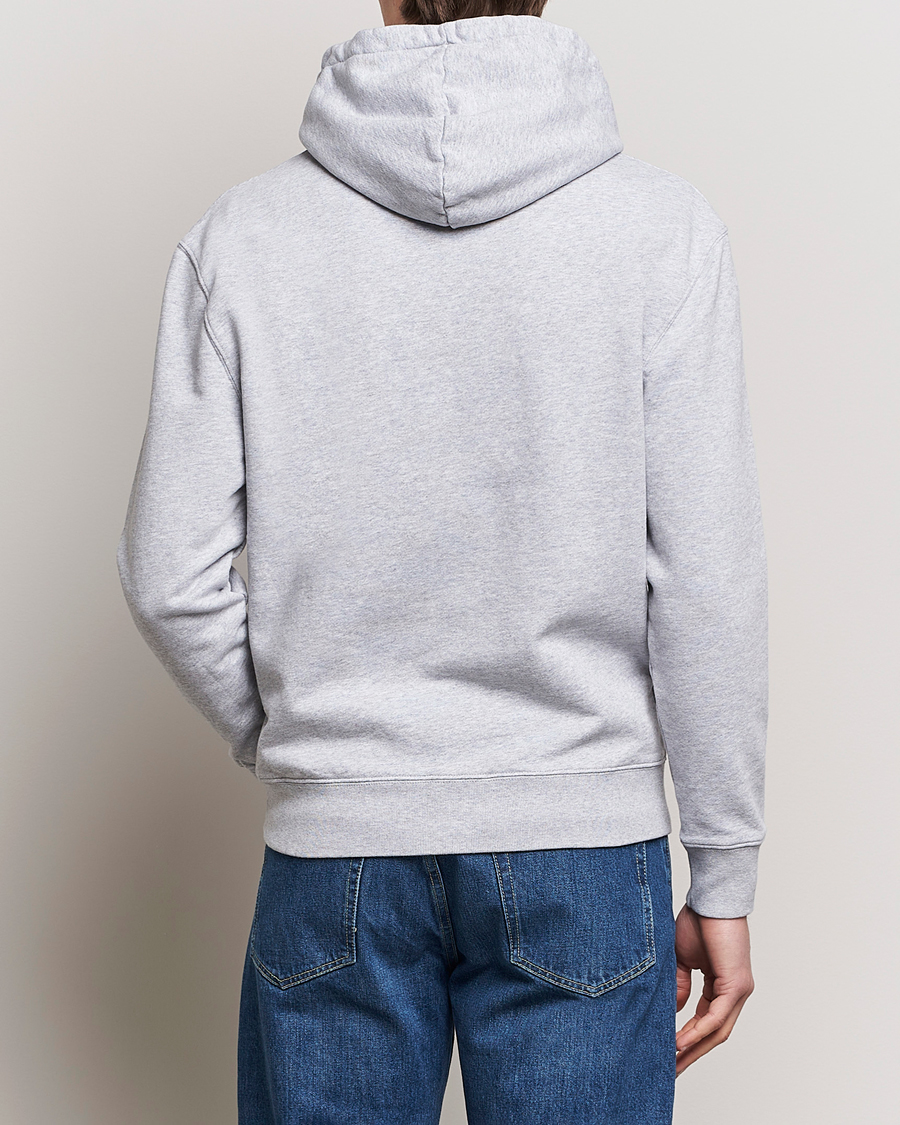 Hombres | Jerséis y prendas de punto | Maison Kitsuné | Fox Head Hoodie Light Grey Melange