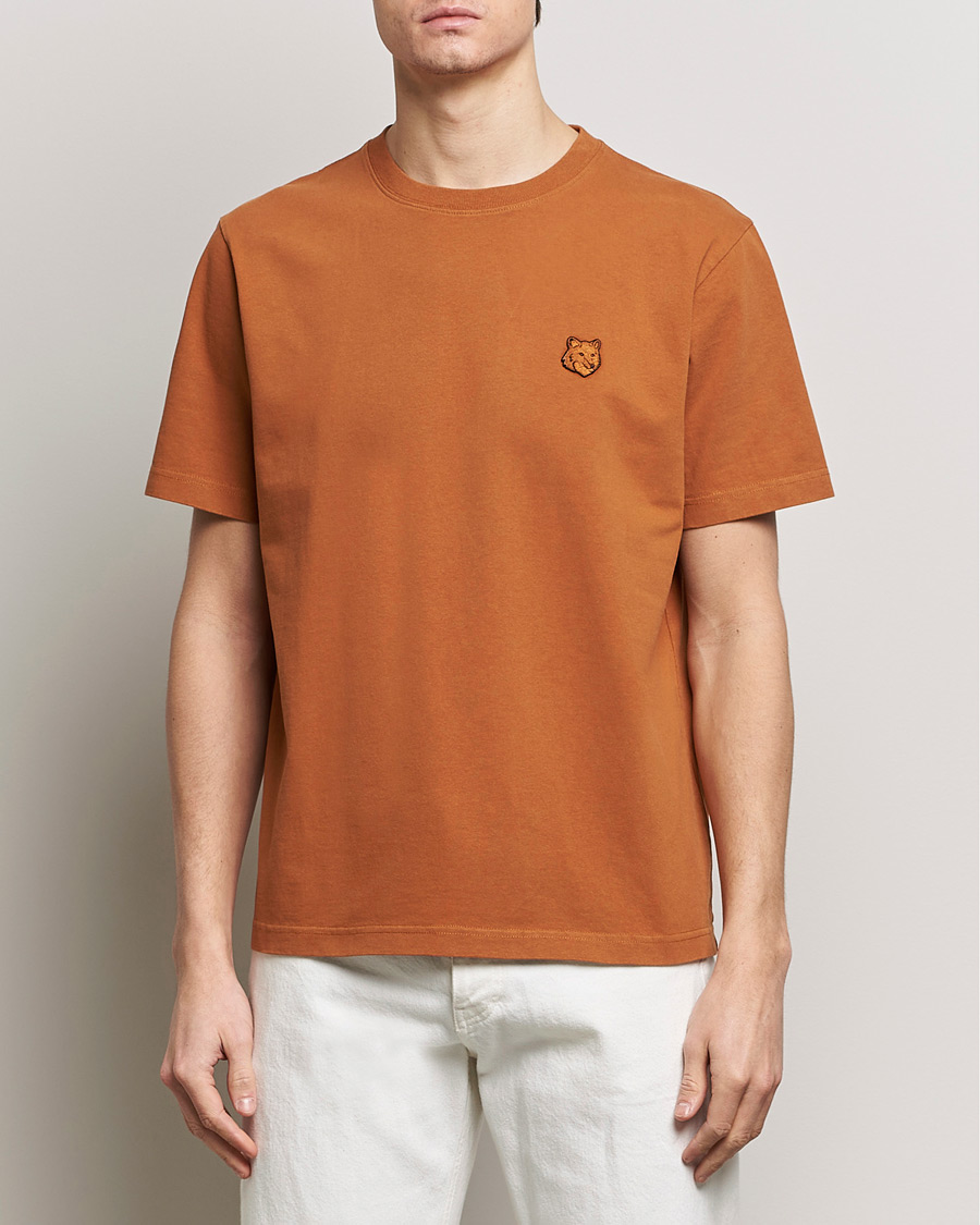 Hombres | Camisetas | Maison Kitsuné | Tonal Fox Head T-Shirt Tobacco