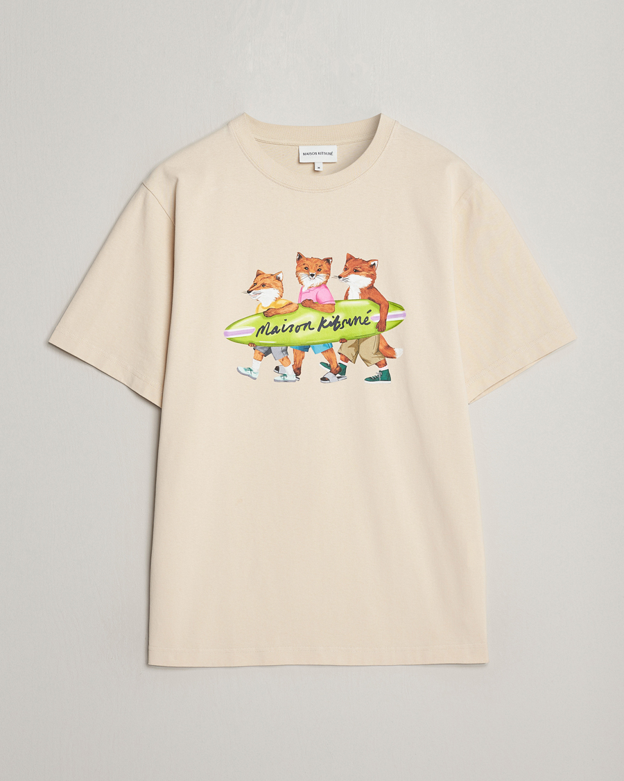 Hombres | Camisetas | Maison Kitsuné | Surfing Foxes T-Shirt Paper