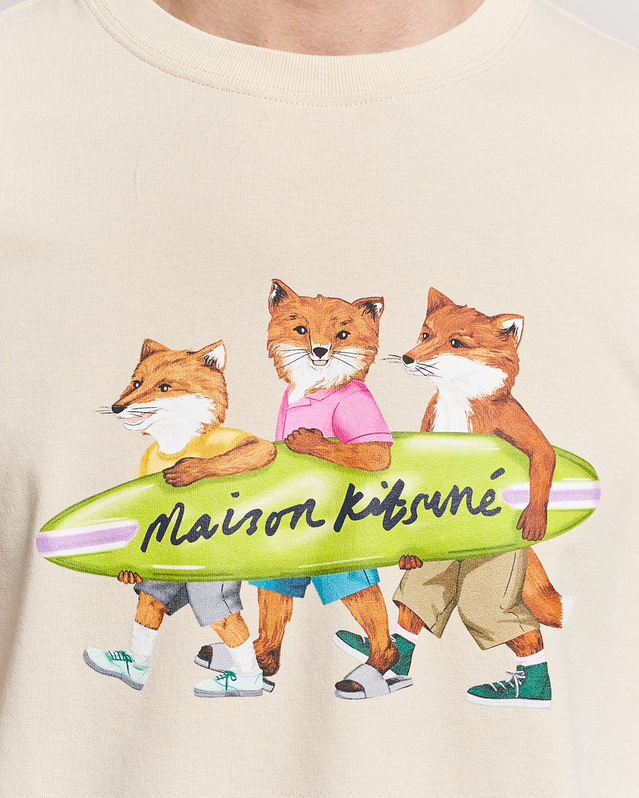 Hombres | Camisetas | Maison Kitsuné | Surfing Foxes T-Shirt Paper